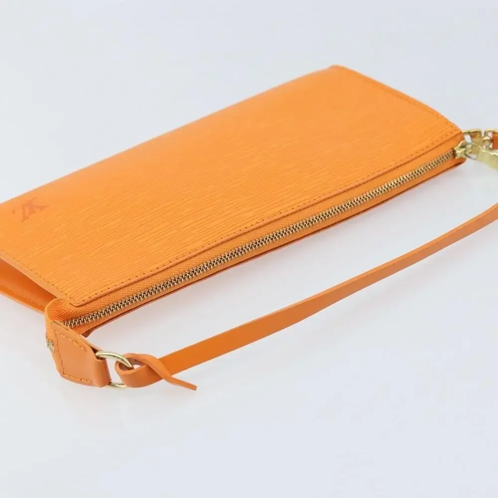 Louis Vuitton Epi Pochette Accessoires Pouch Orange Mandarin